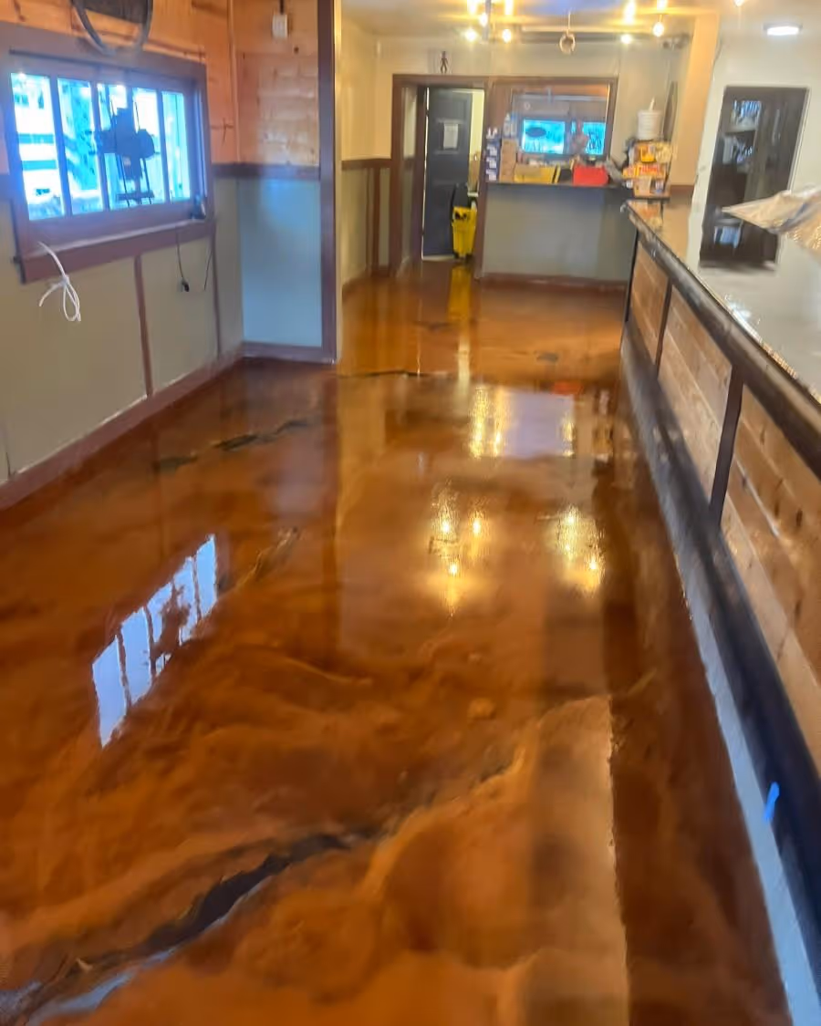 Bar In Phoenix With Metallic Epoxy