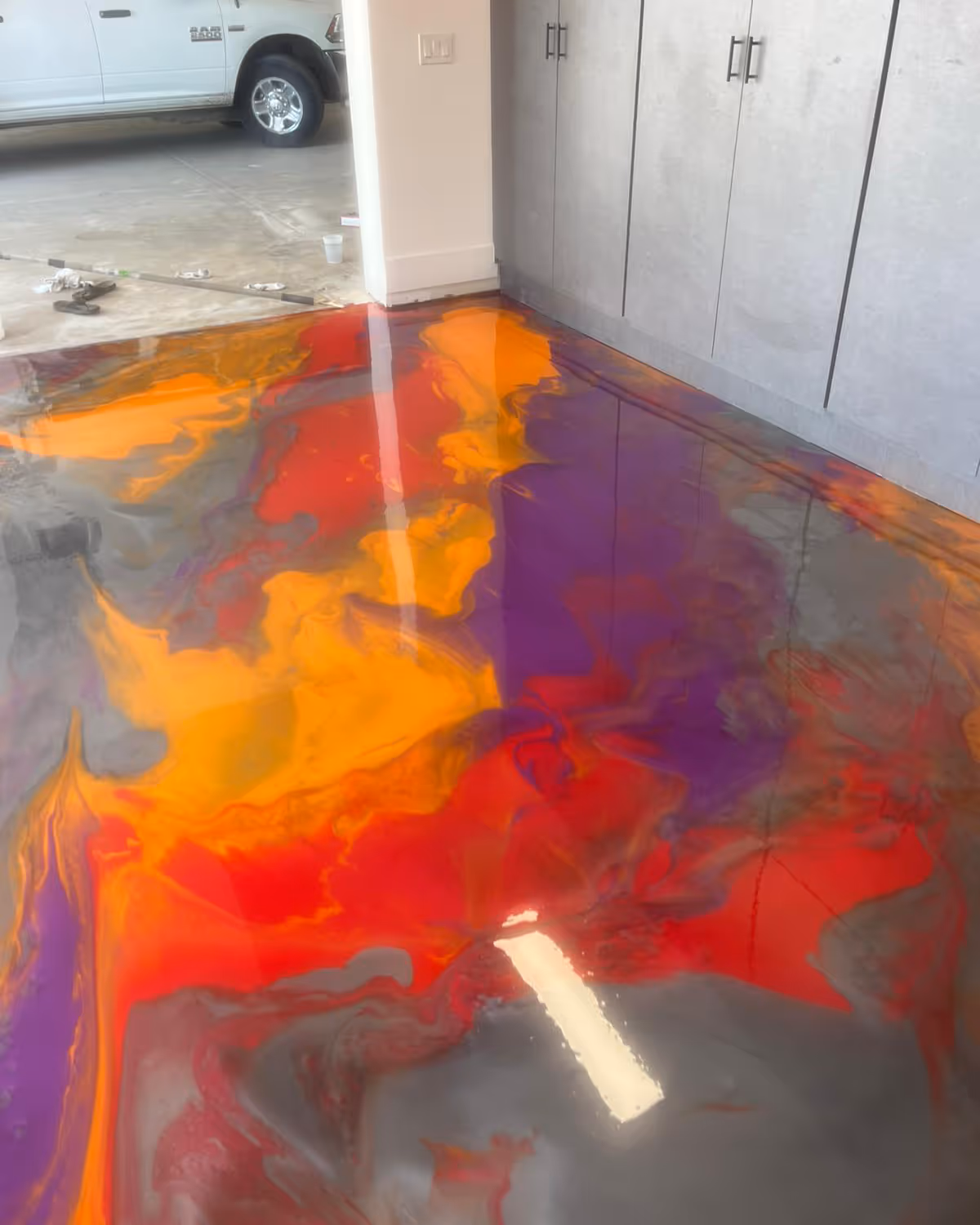 Metallic Garage Epoxy Floor