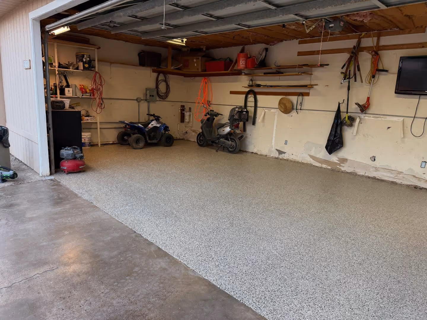 Epoxy garage flooring in New River