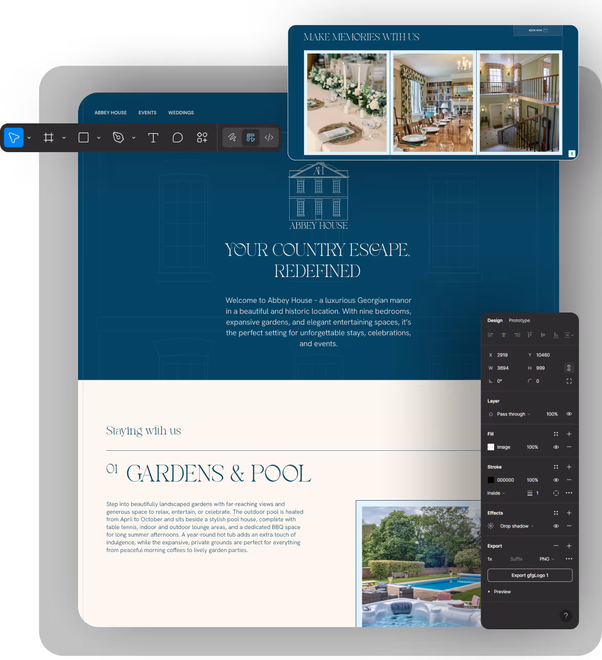 garden and pool website