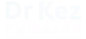 Logo with text 'Dr Kez Chiro Lab' in bold white letters on a transparent background.