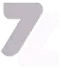 Stylized number 74 in gray and white gradient with shadow effect.