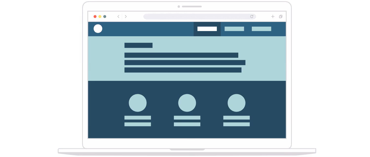 A illustration of a website 