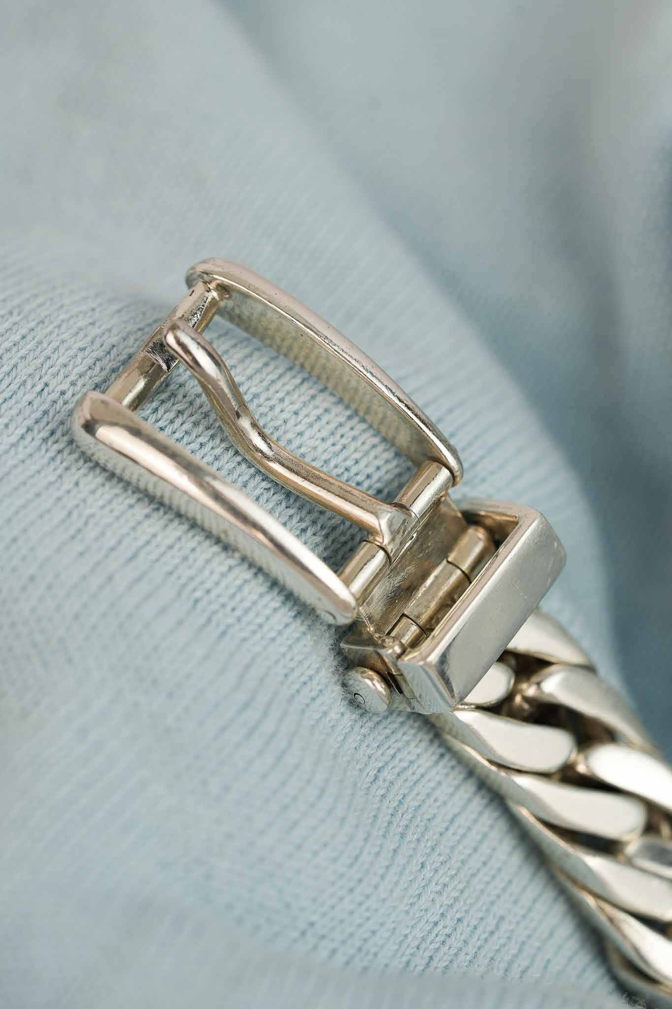Gucci Silver Curb Bracelet Watch