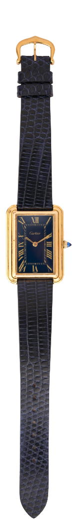 Cartier Jumbo Blue Stepped Tank 15716