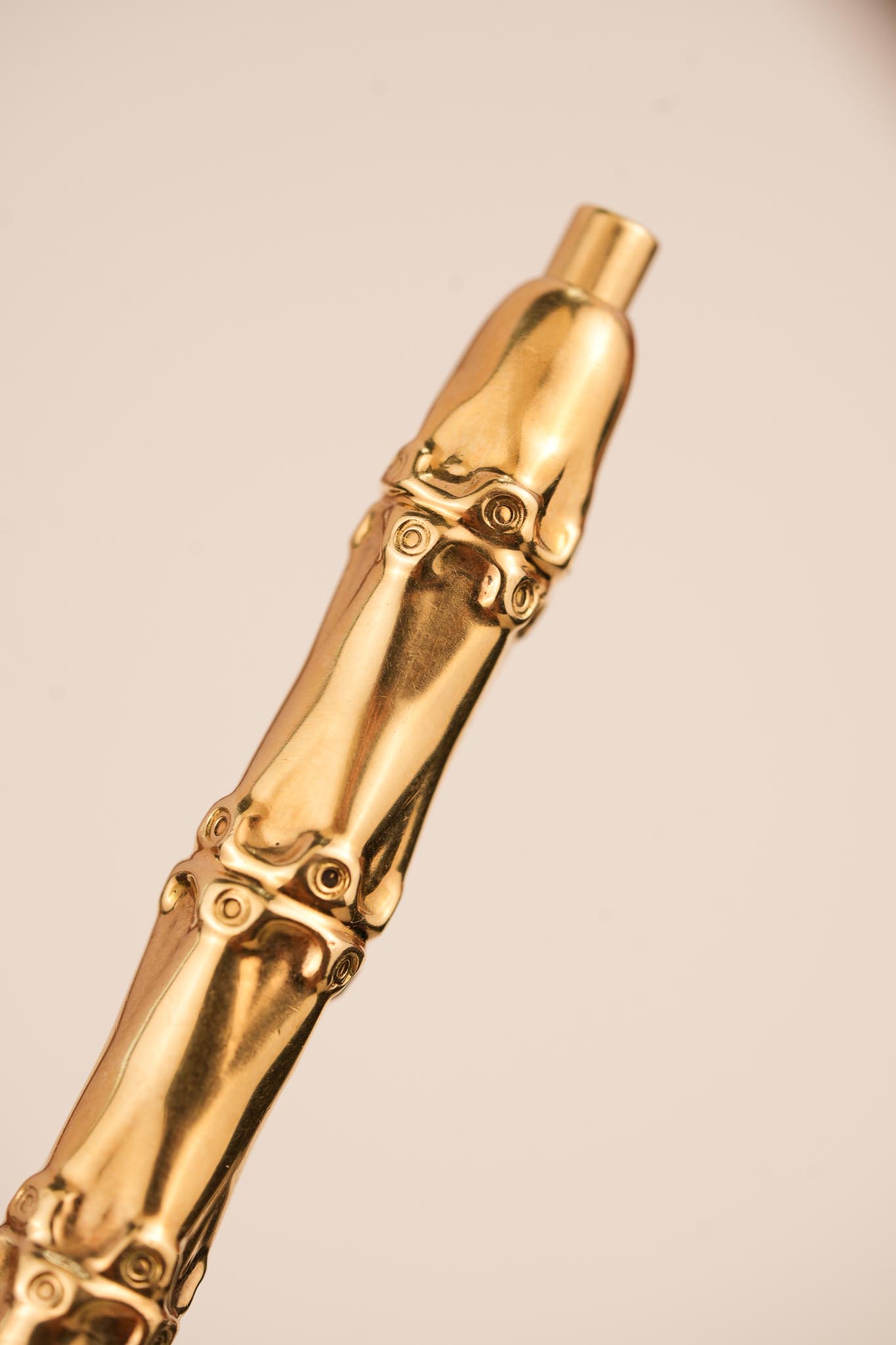 1960s Cartier New York 14K gold bamboo pen