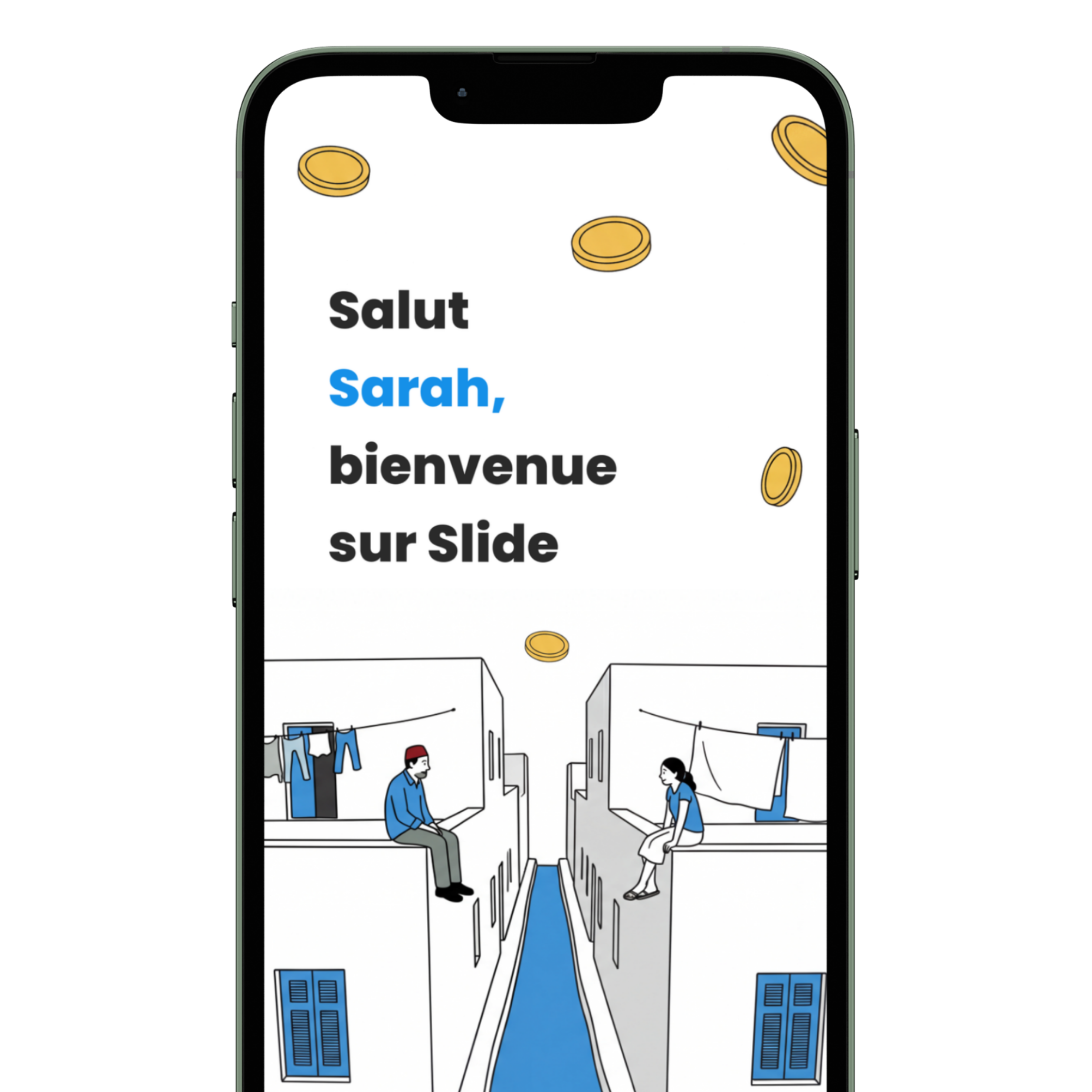Aperçu de l'application Slide