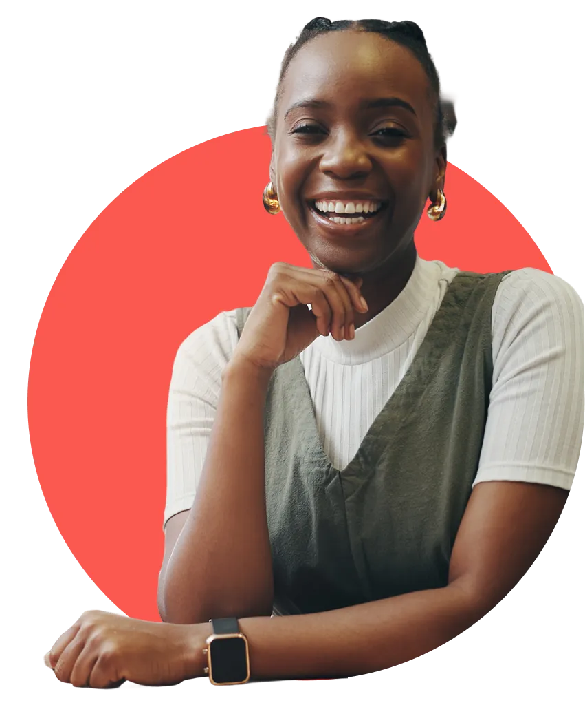 Smiling business owner