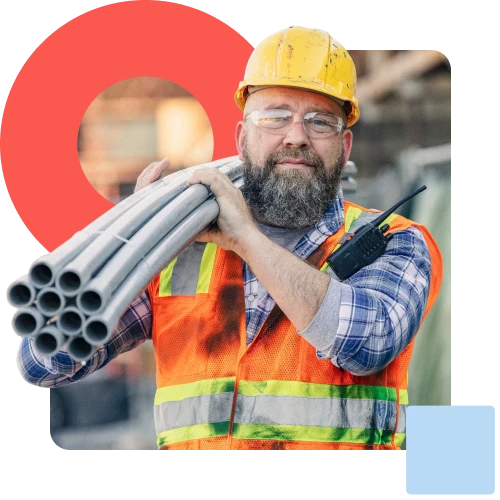 Man doing woodwork