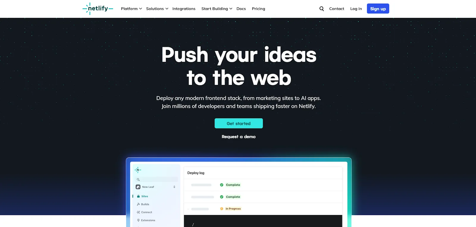 Netlify Homepage