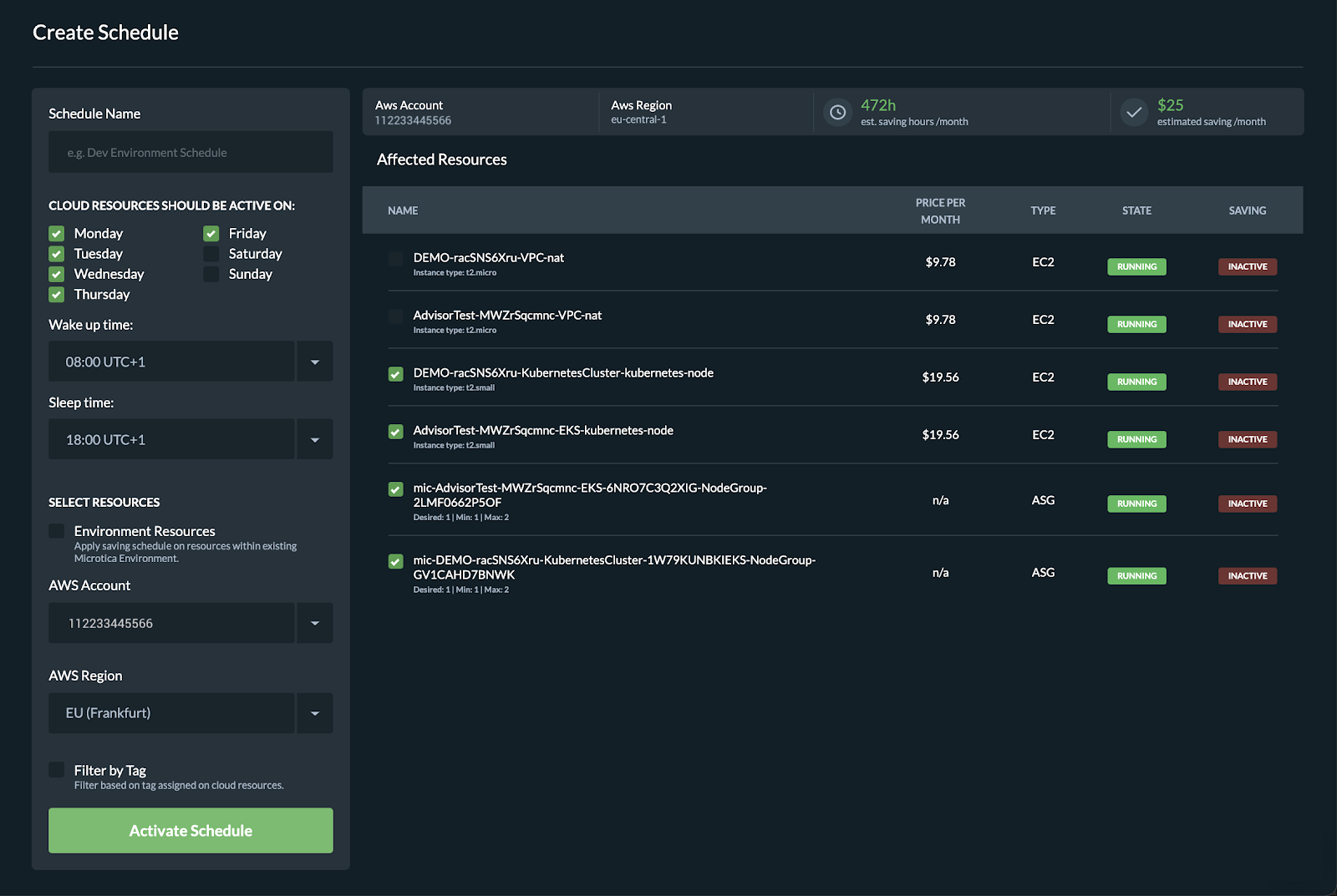 saving-schedule-microtica