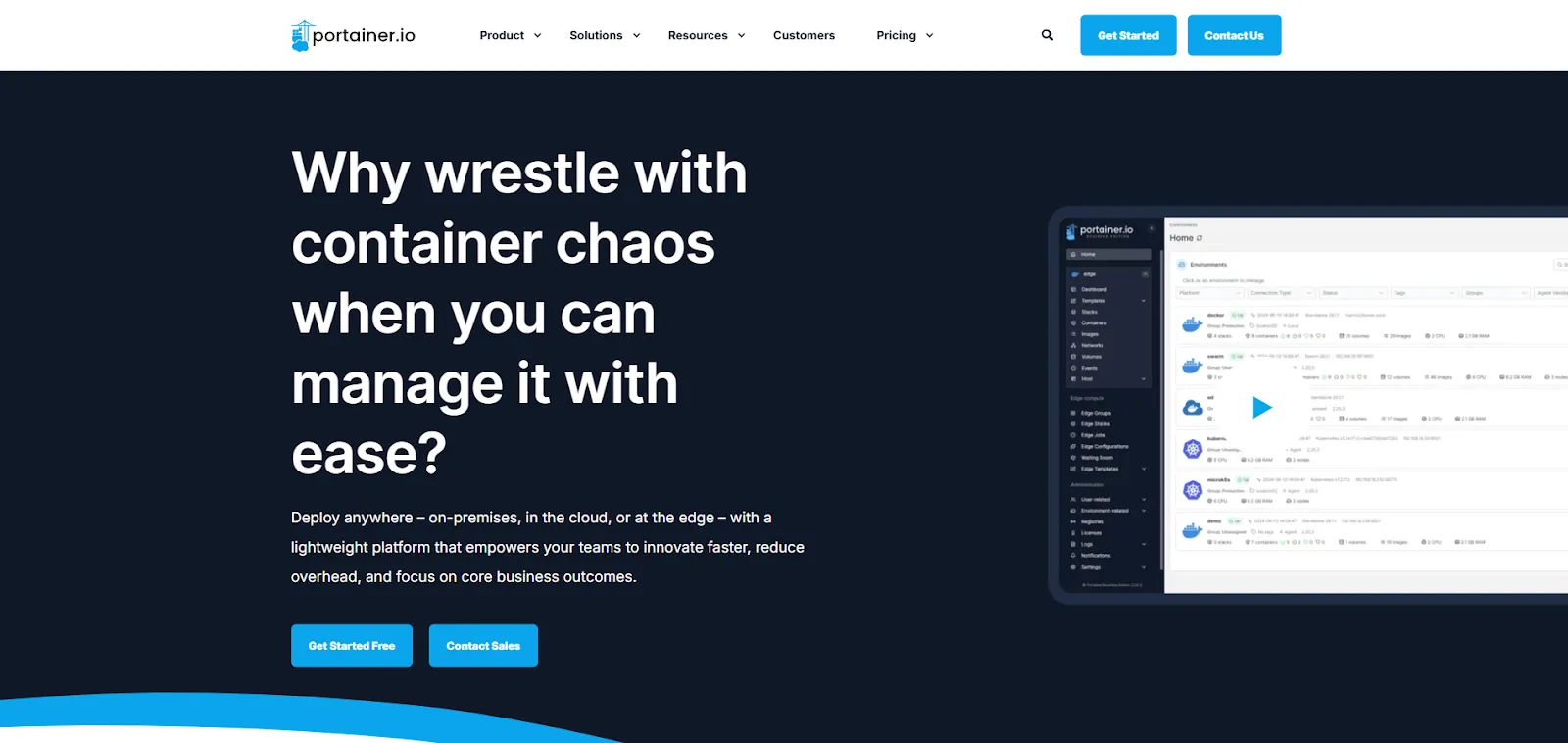Portainer Homepage
