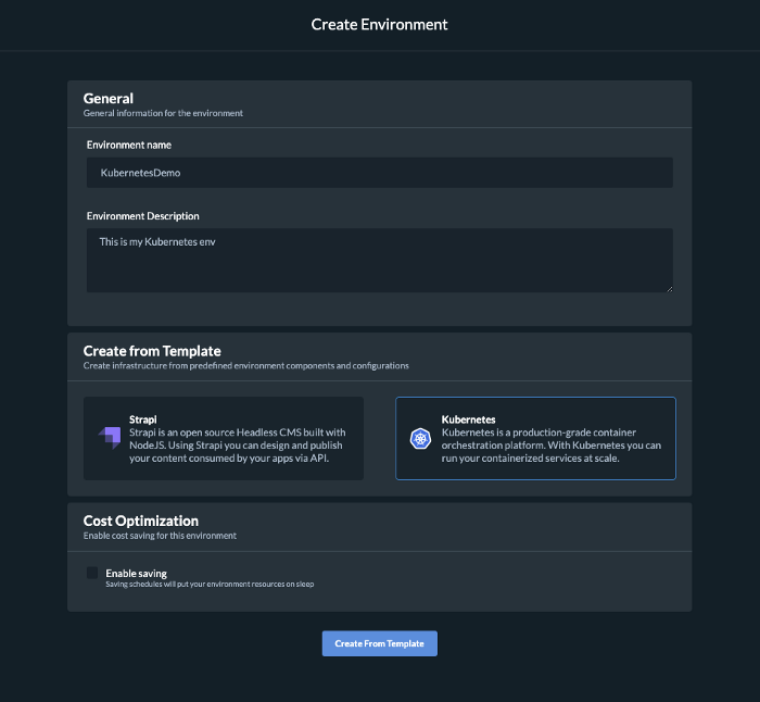 create-kubernetes-template