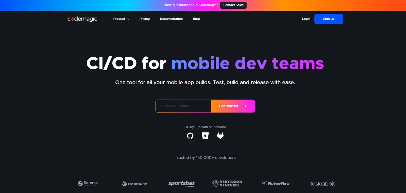 CodeMagic Homepage