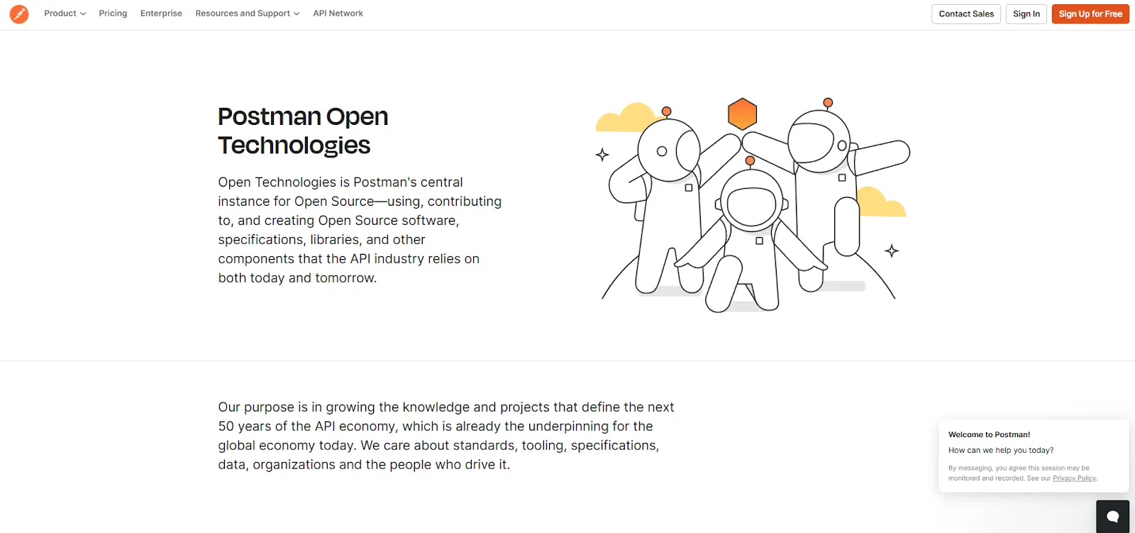 Postman Open Technologies Homepage