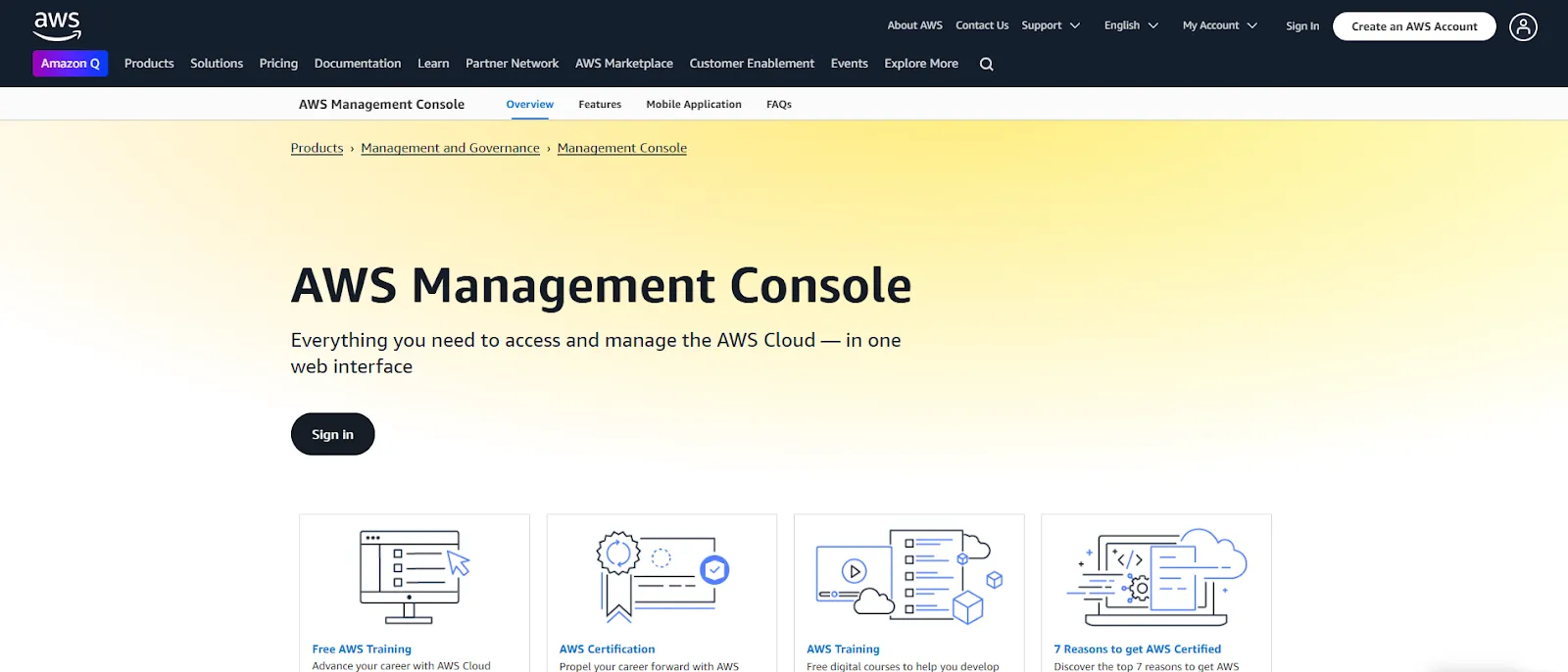 AWS Management Console