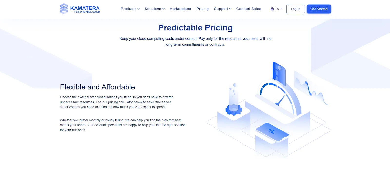 Kamatera Homepage