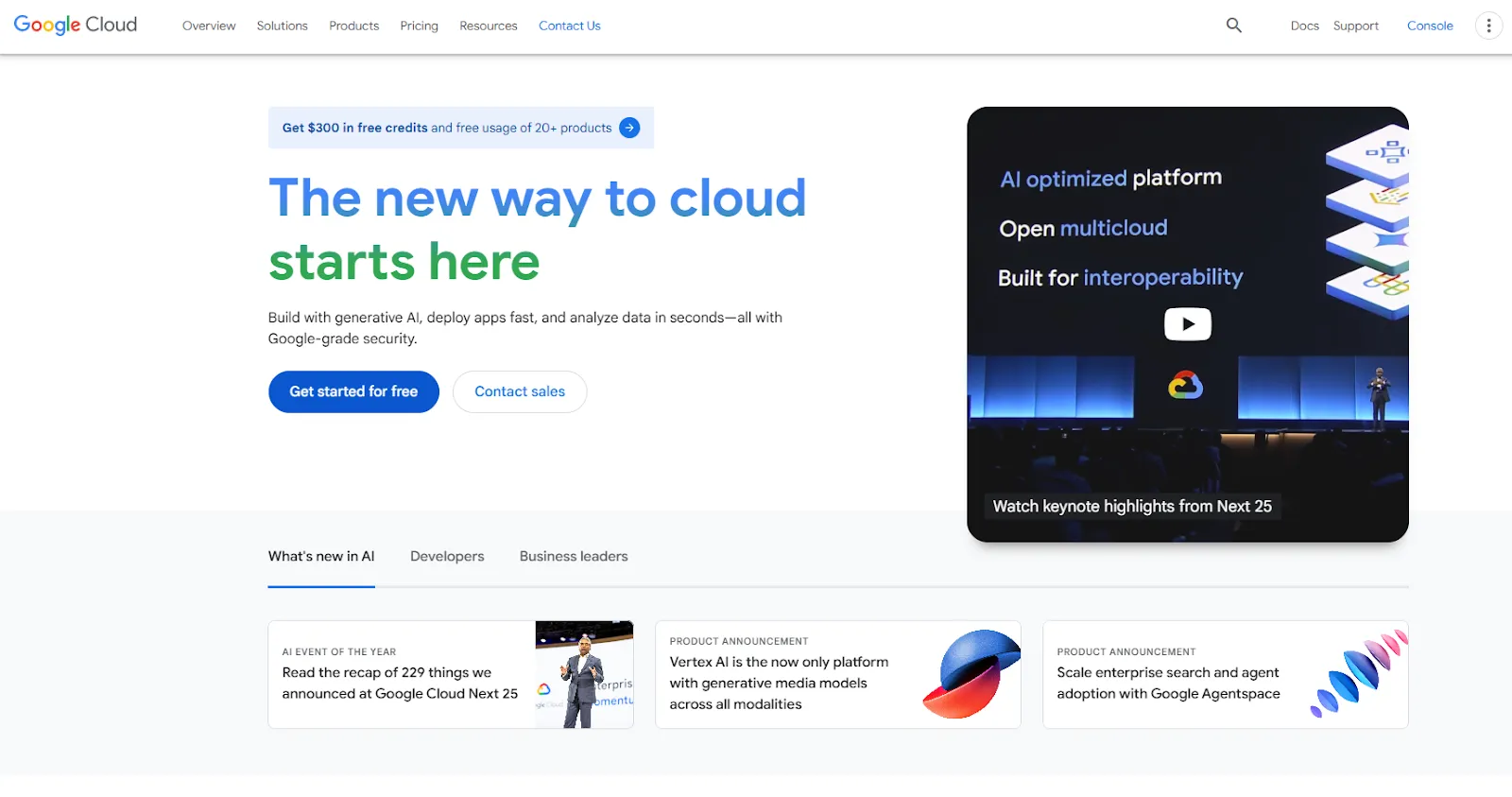 GCP Homepage