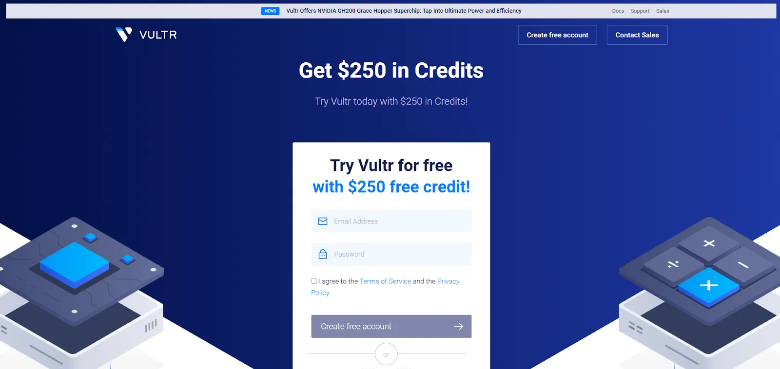 Vultr Homepage