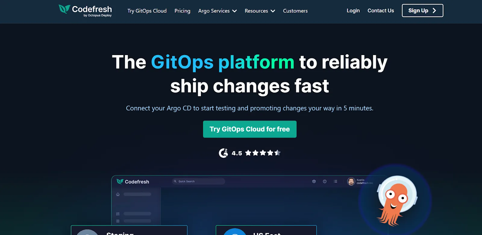 Codefresh Homepage