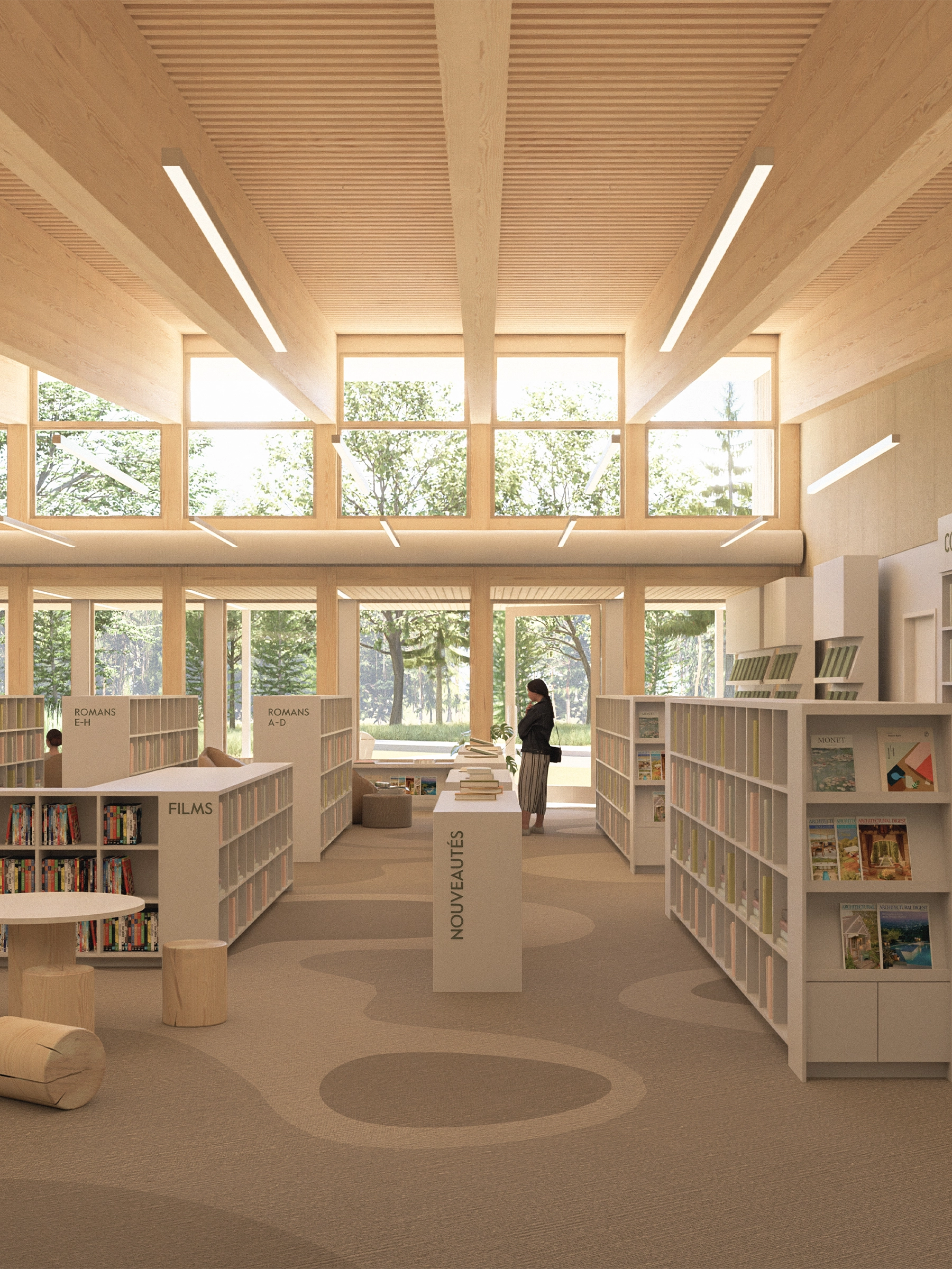 architecture-concours-bibliothèque-institutionnel-ville-forêt