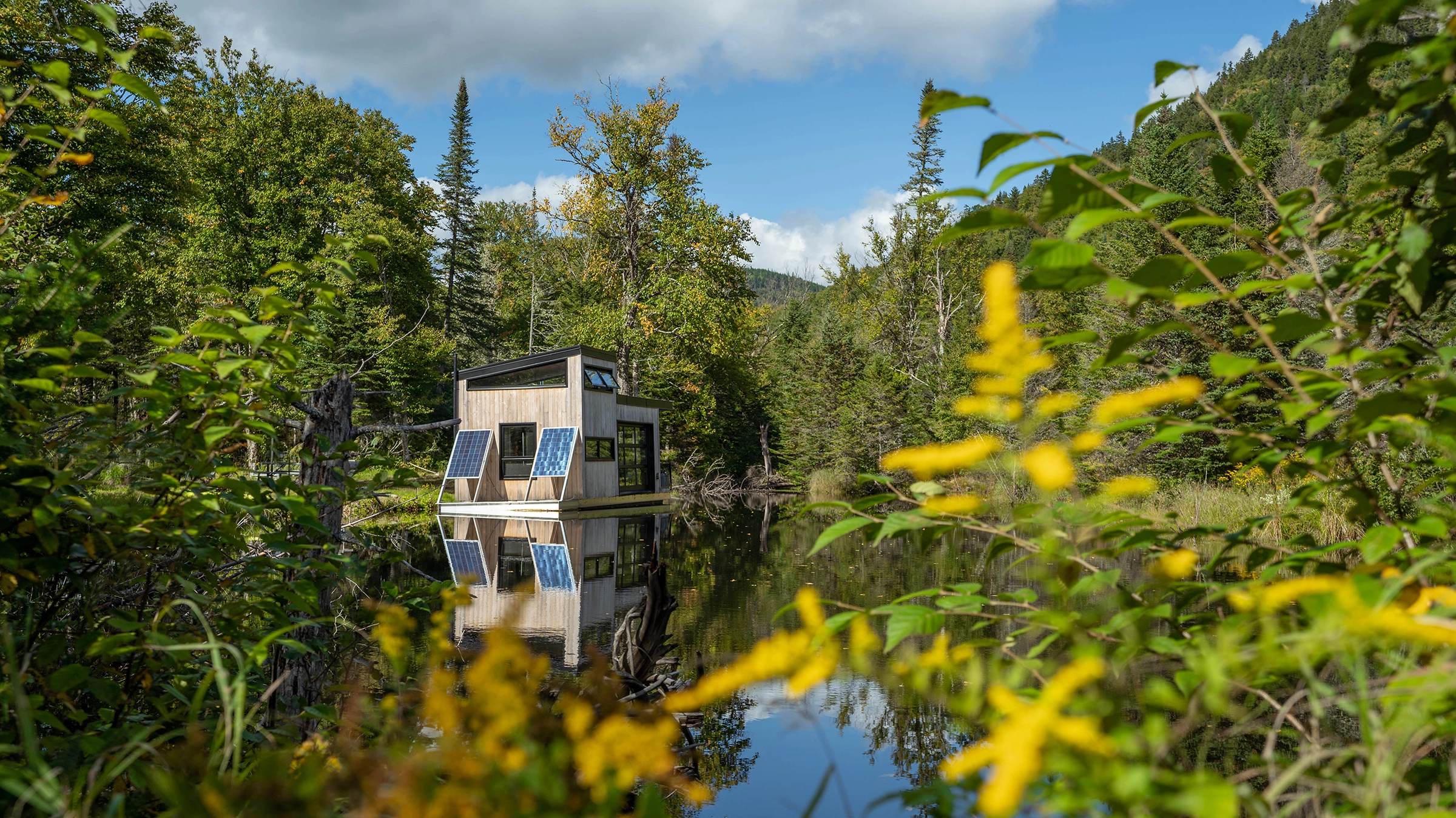 architecture-villégiature-chalet-lac-forêt-paysage-nature