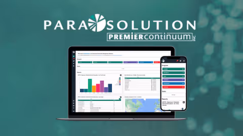 ParaSolution interface on desktop and mobile