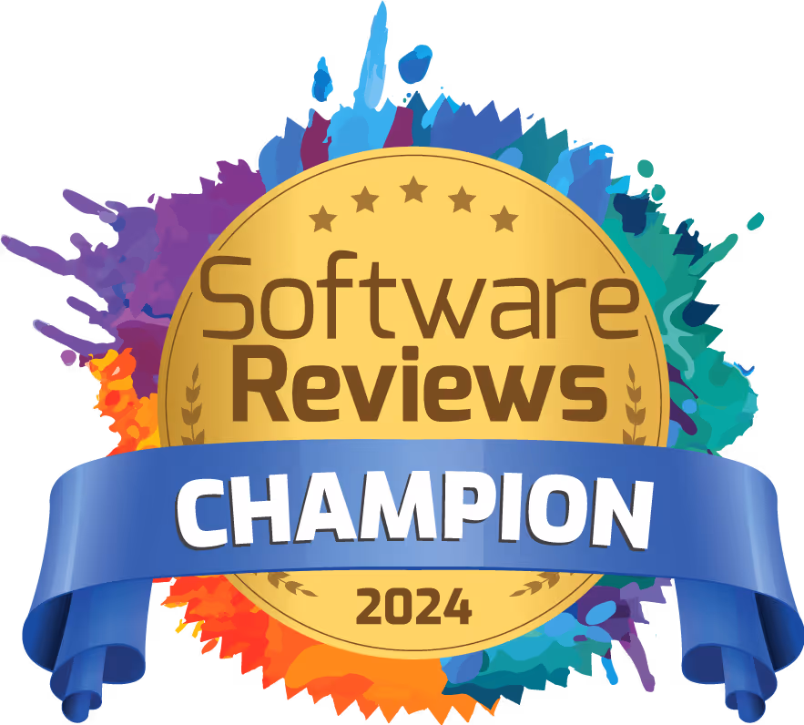 SoftwareReviews Champion badge