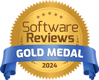 SoftwareReviews Gold Medal badge
