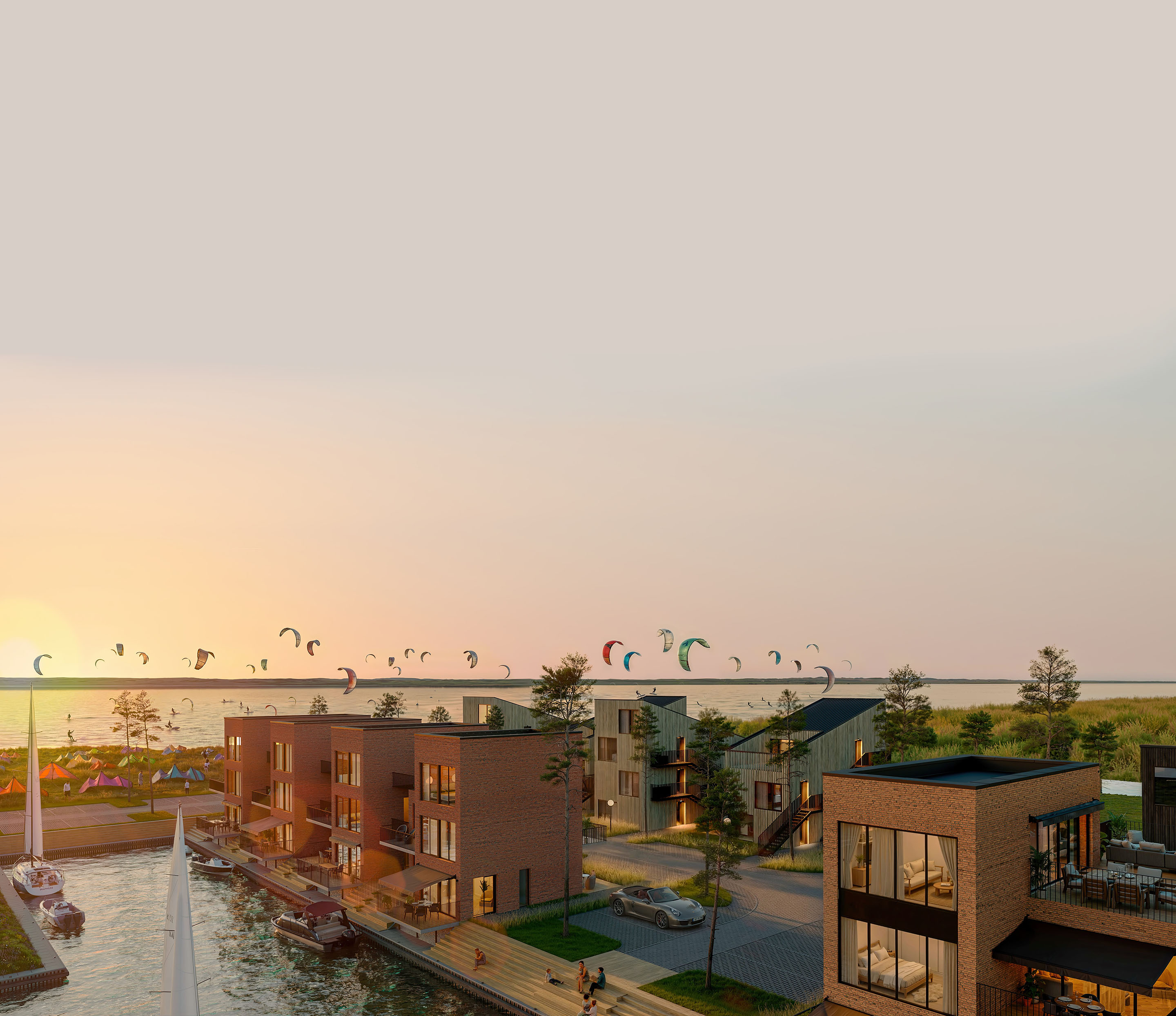 Svencele Dunes butai yra puiki alternatyva standartiniams kotedžams