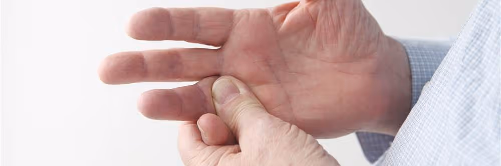 patient's hands and fingers