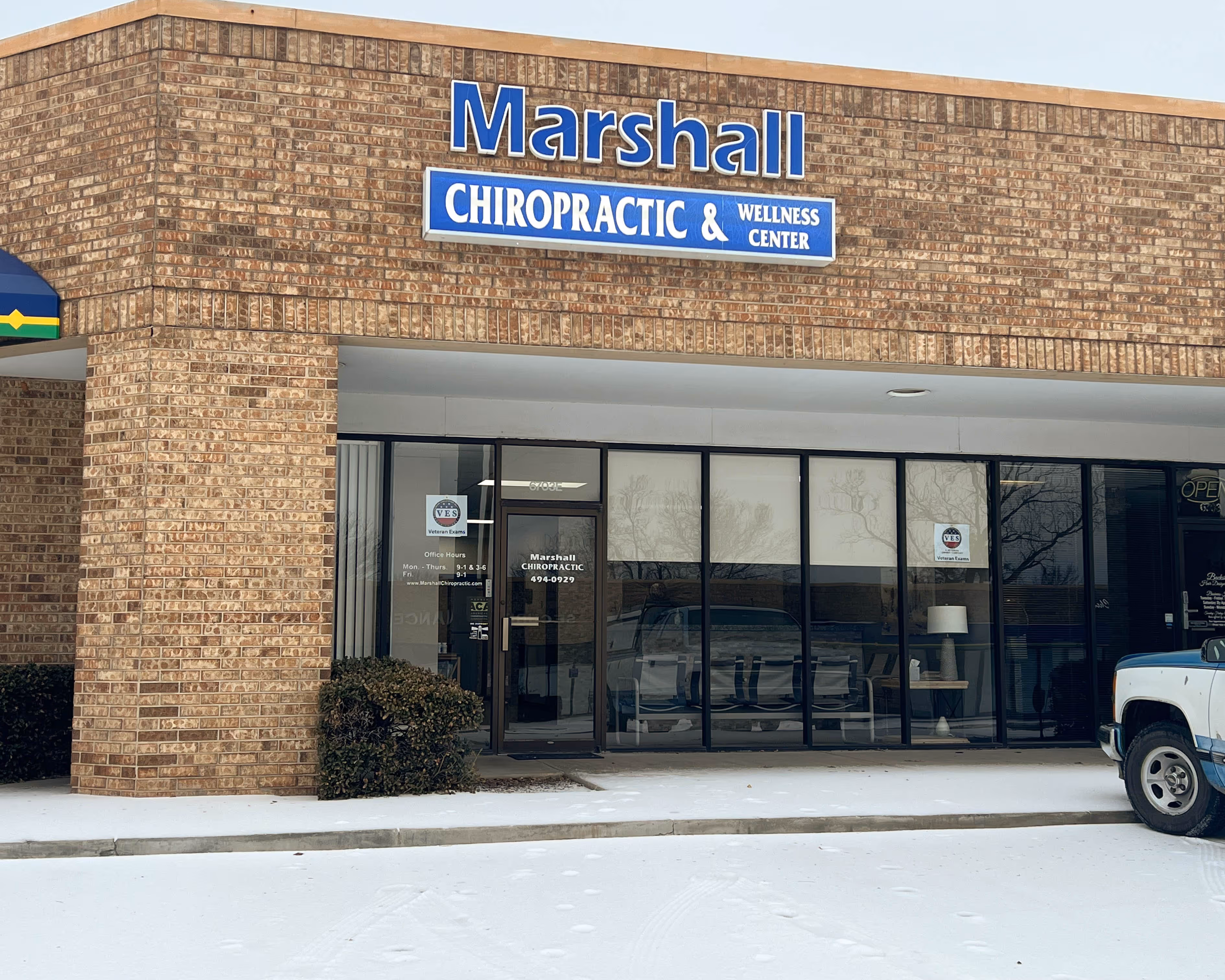 front of chiropractic office