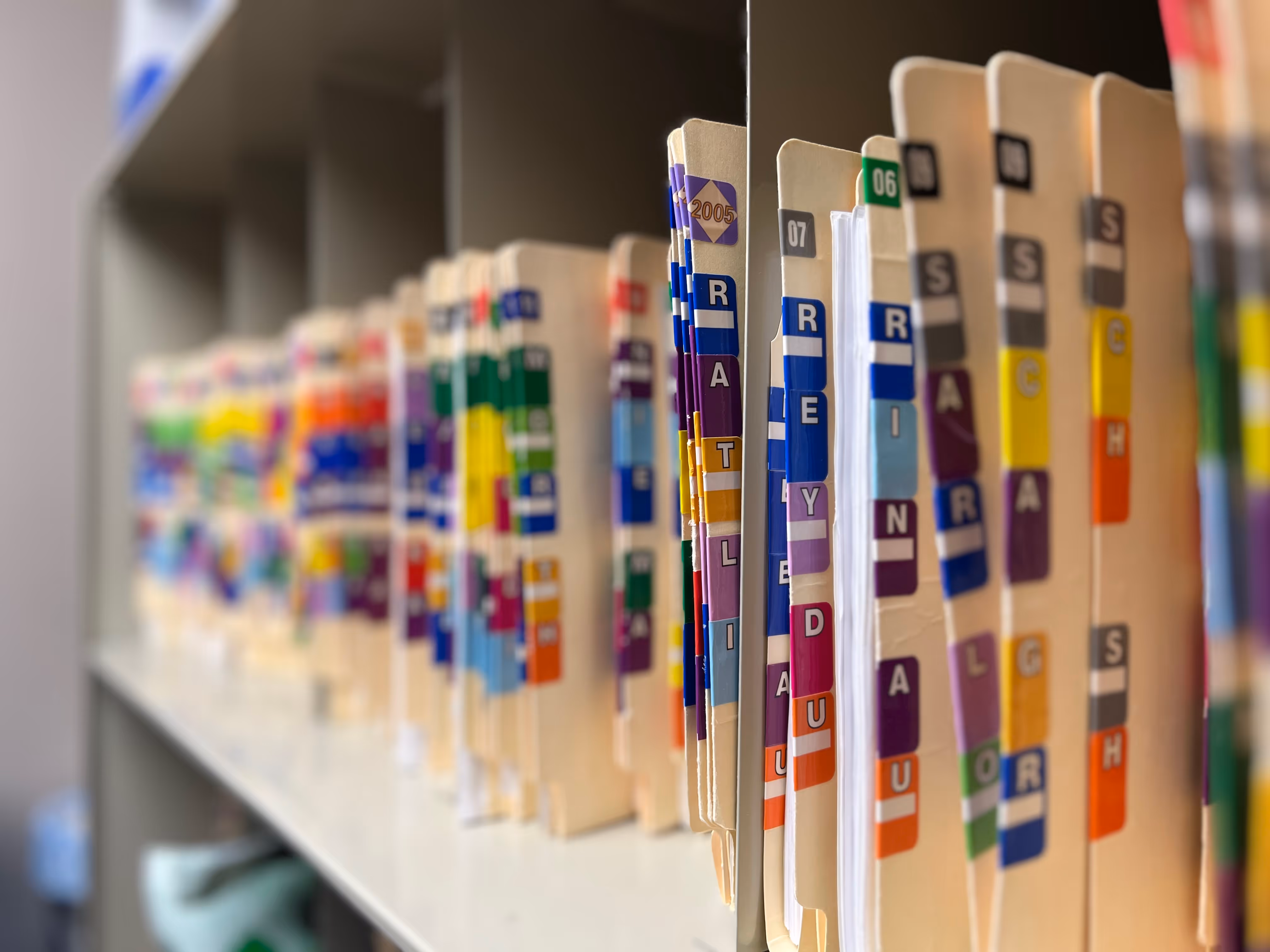 files in chiropractic office