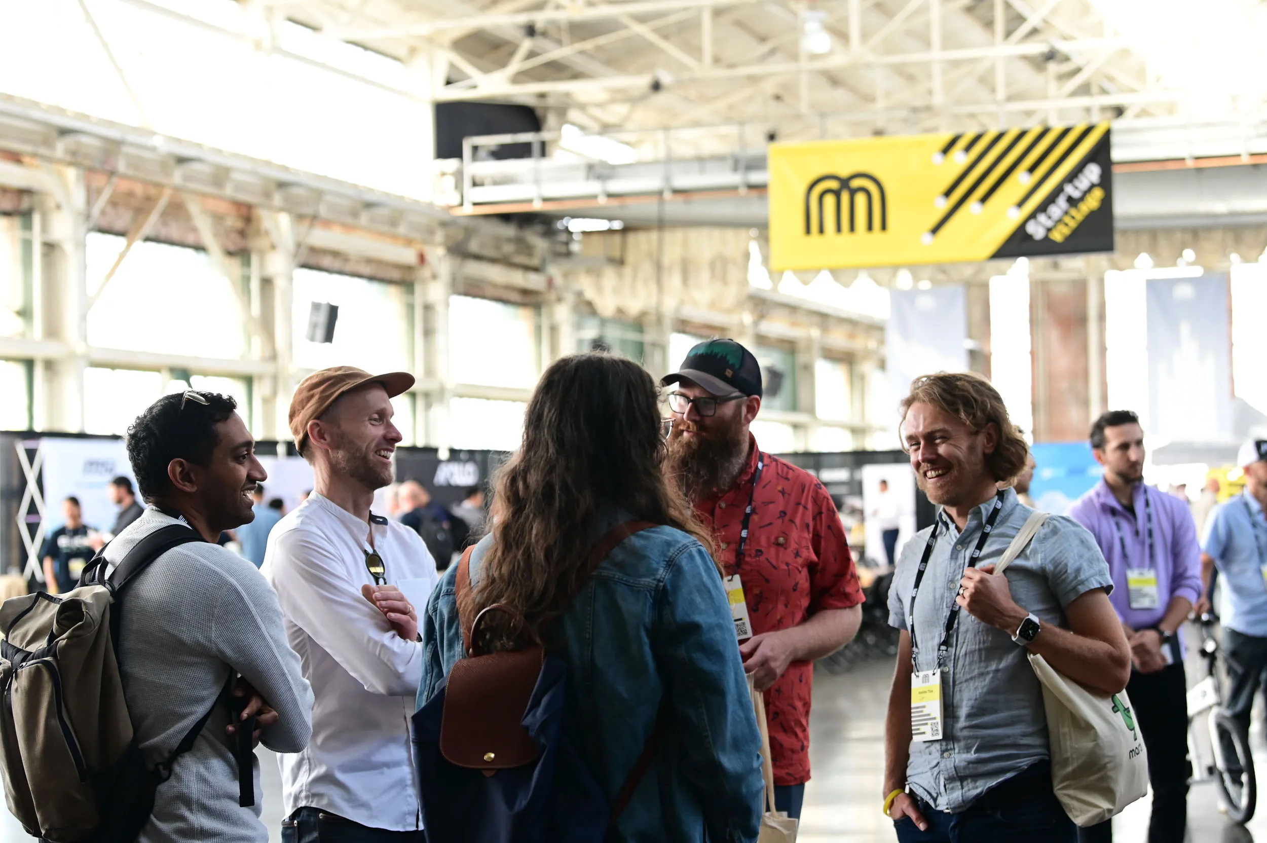 Attendees of Micromobility America 2022 connect in the Expo hall