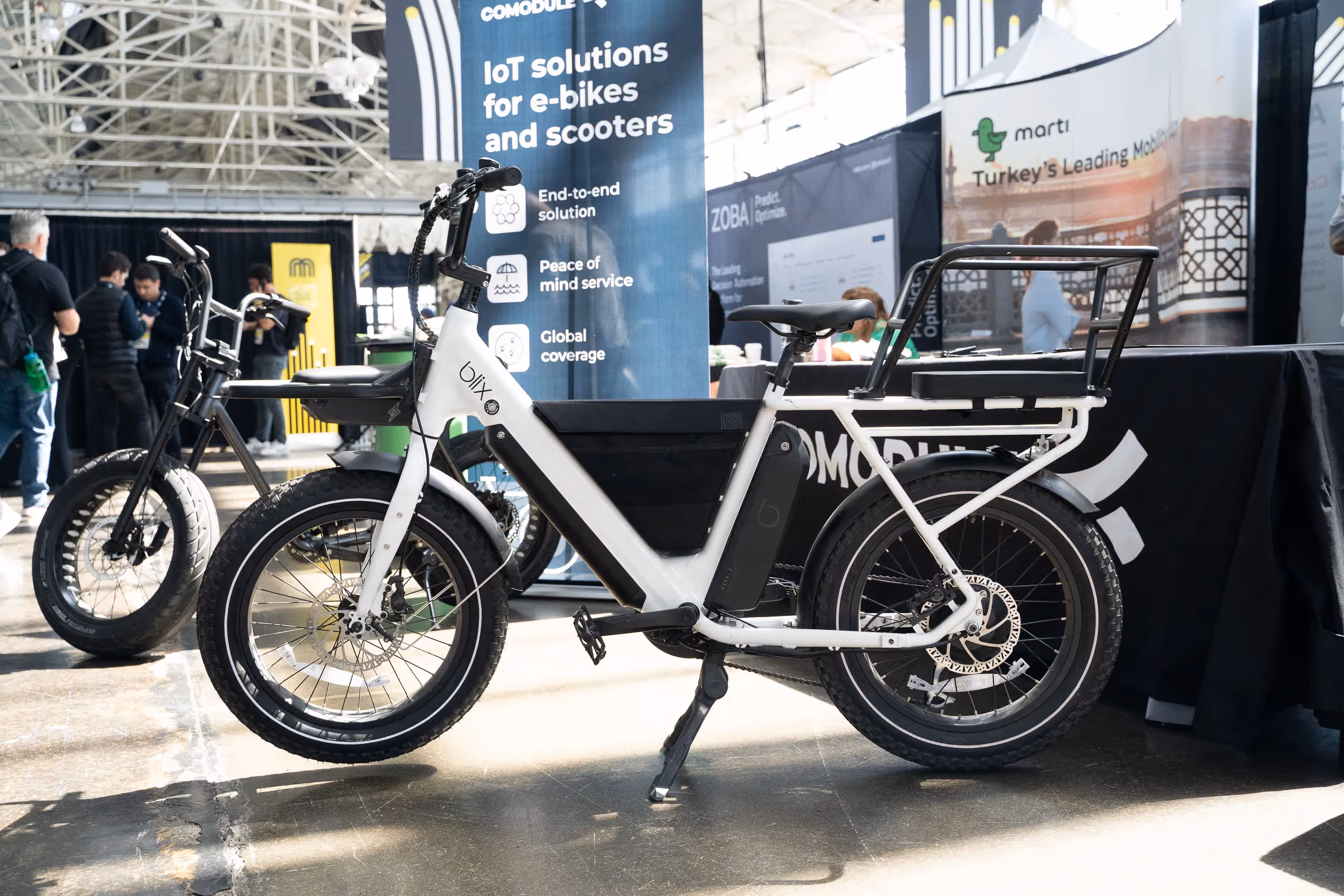 Blix Dubbel ebike on display at Micromobility America 2022