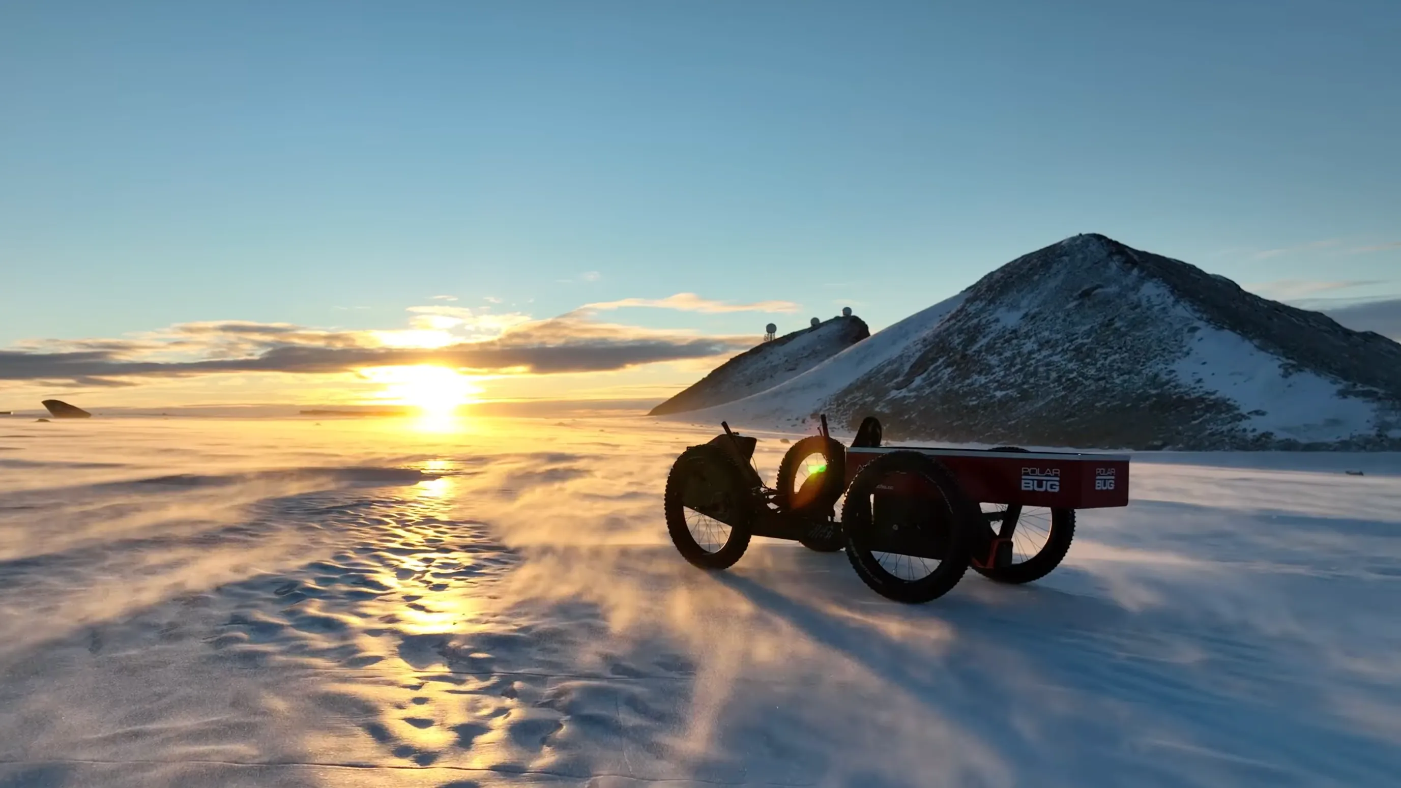 Quike Cargo Quadricycle built to travel over Antartica ice