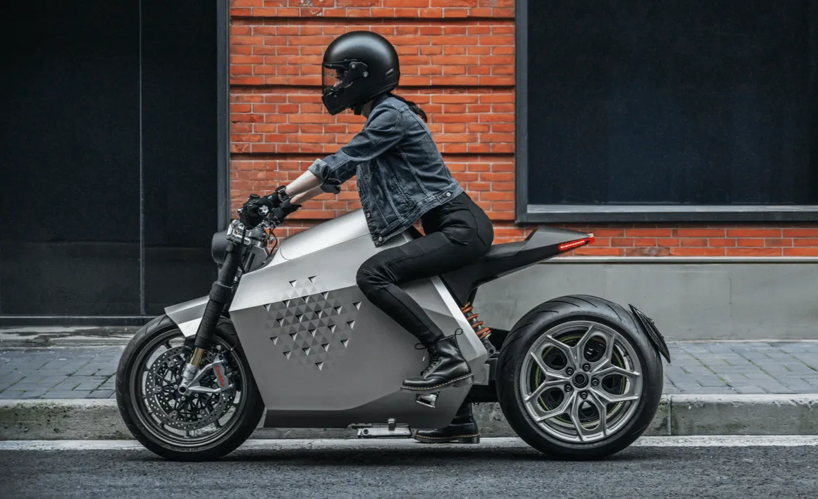 This self-balancing electric motorcycle will follow you around
