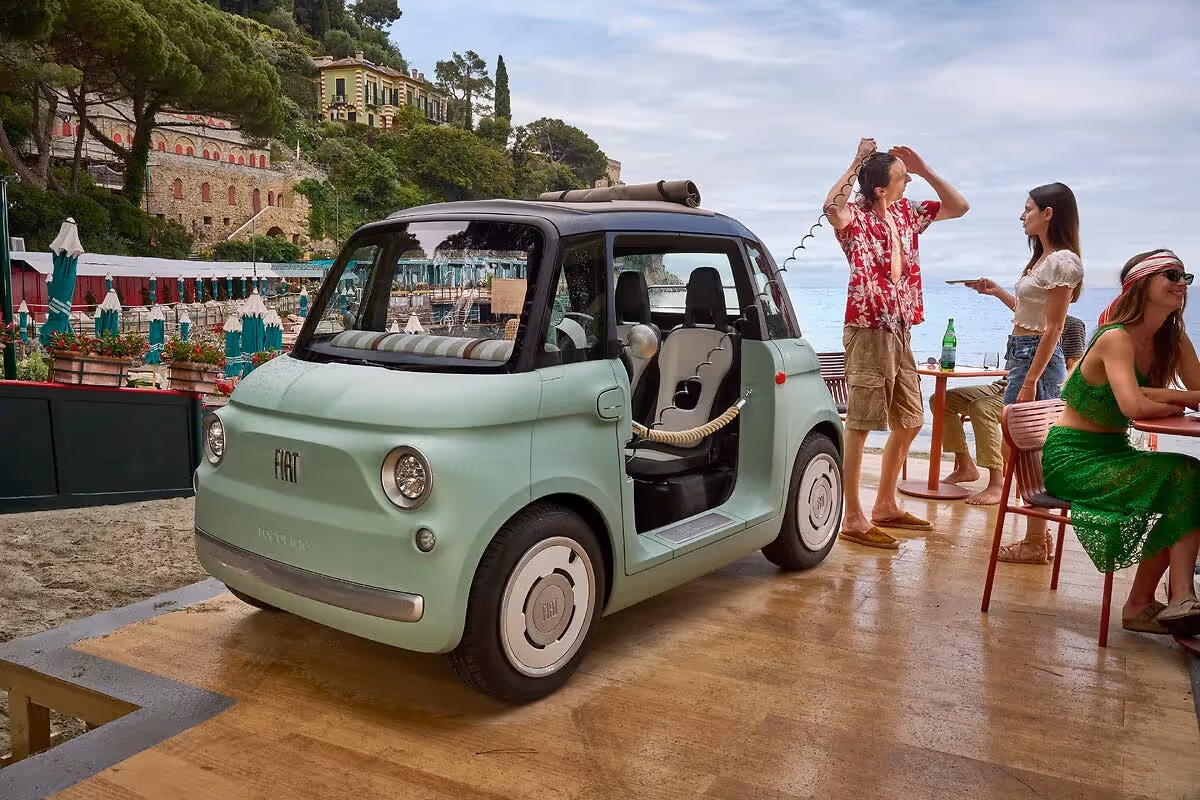 Fiat's upcoming Topolino EV features a shower.