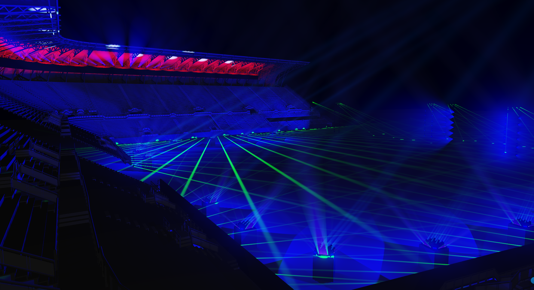 3d rendering of a stage