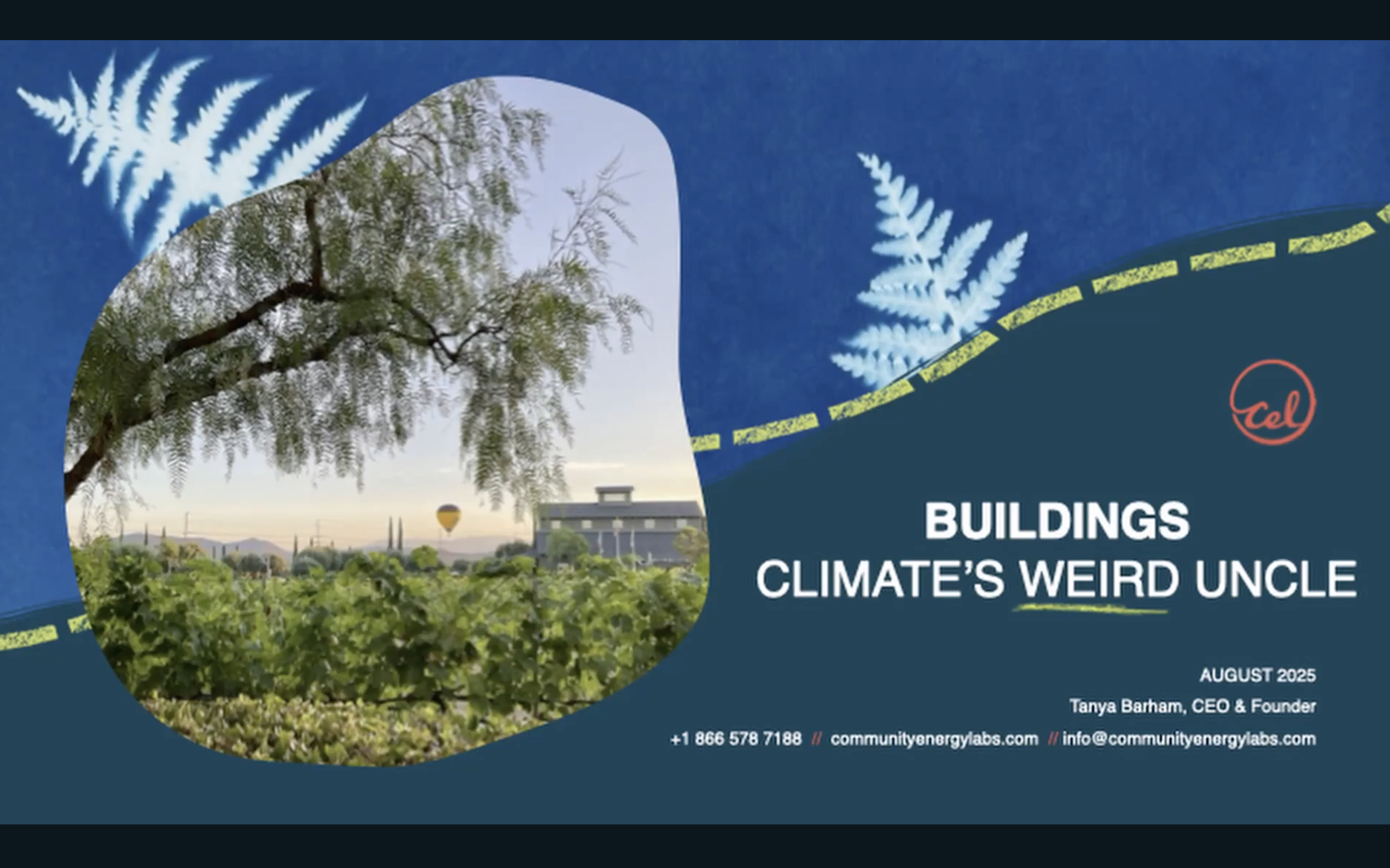 Tanya Barham - Community Energy Labs (11:30-12pm)