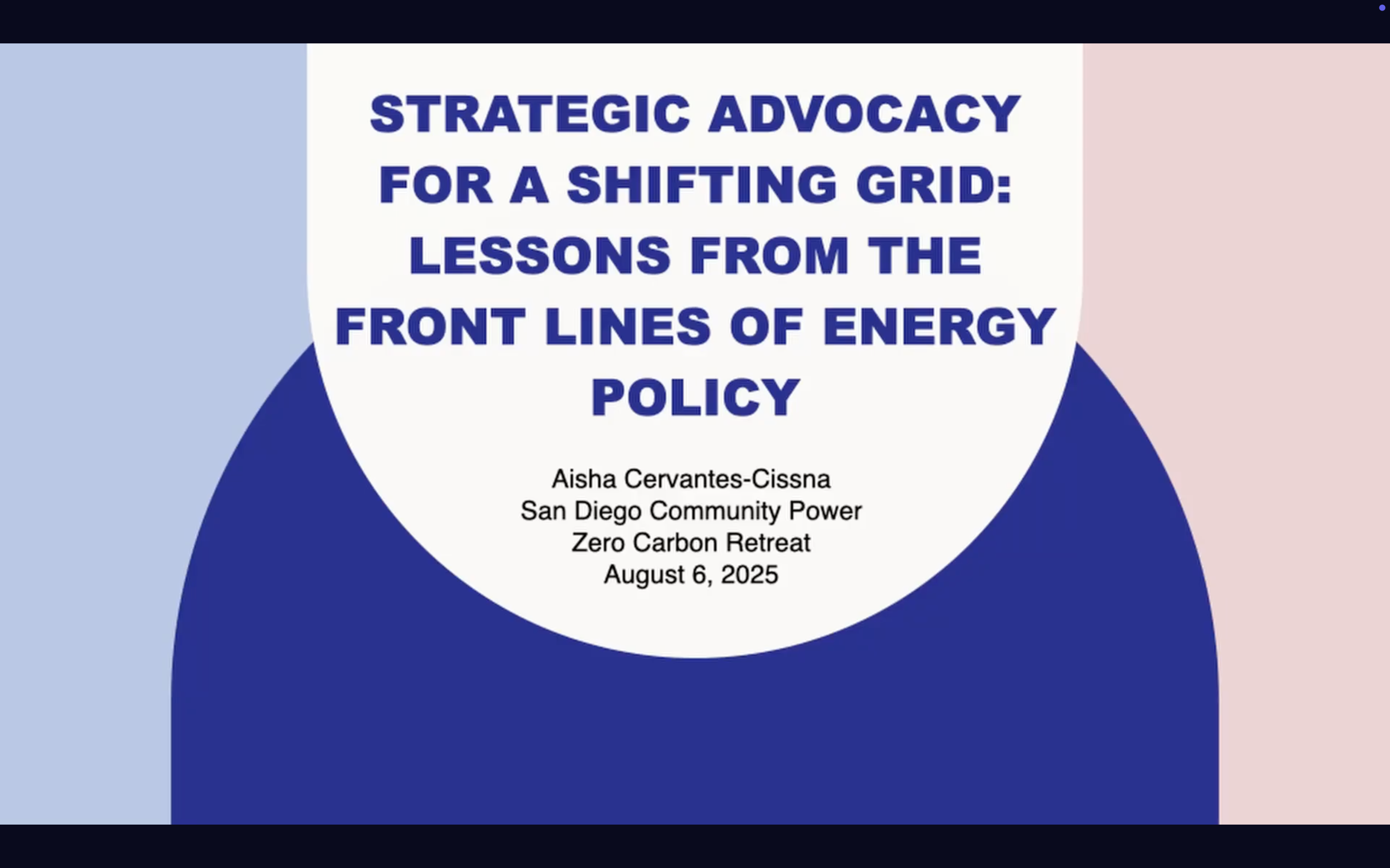 Aisha Cissna - San Diego Community Power (10-10:30am)