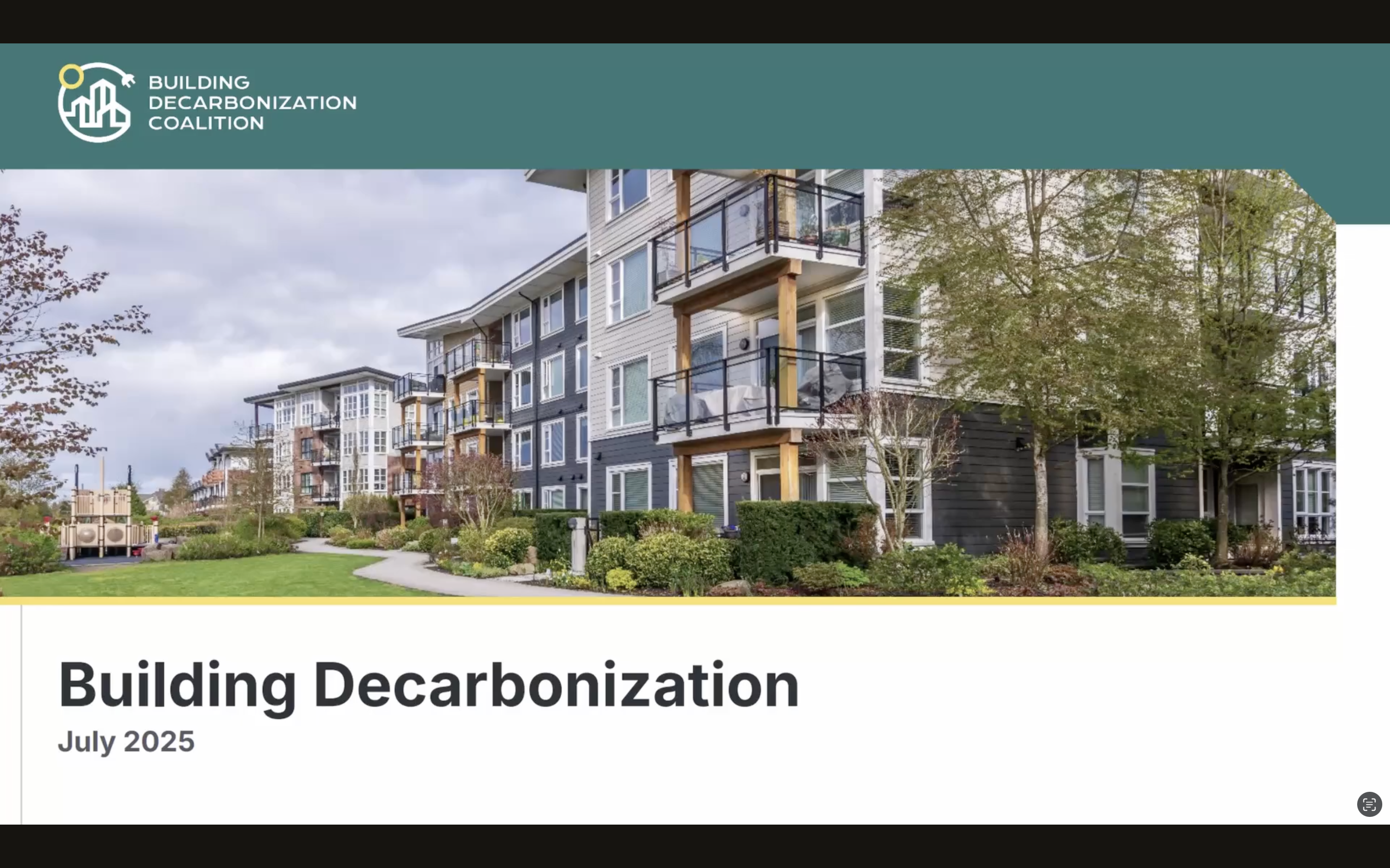 Beckie Menten - Building Decarbonization Coalition (12-12:30pm)