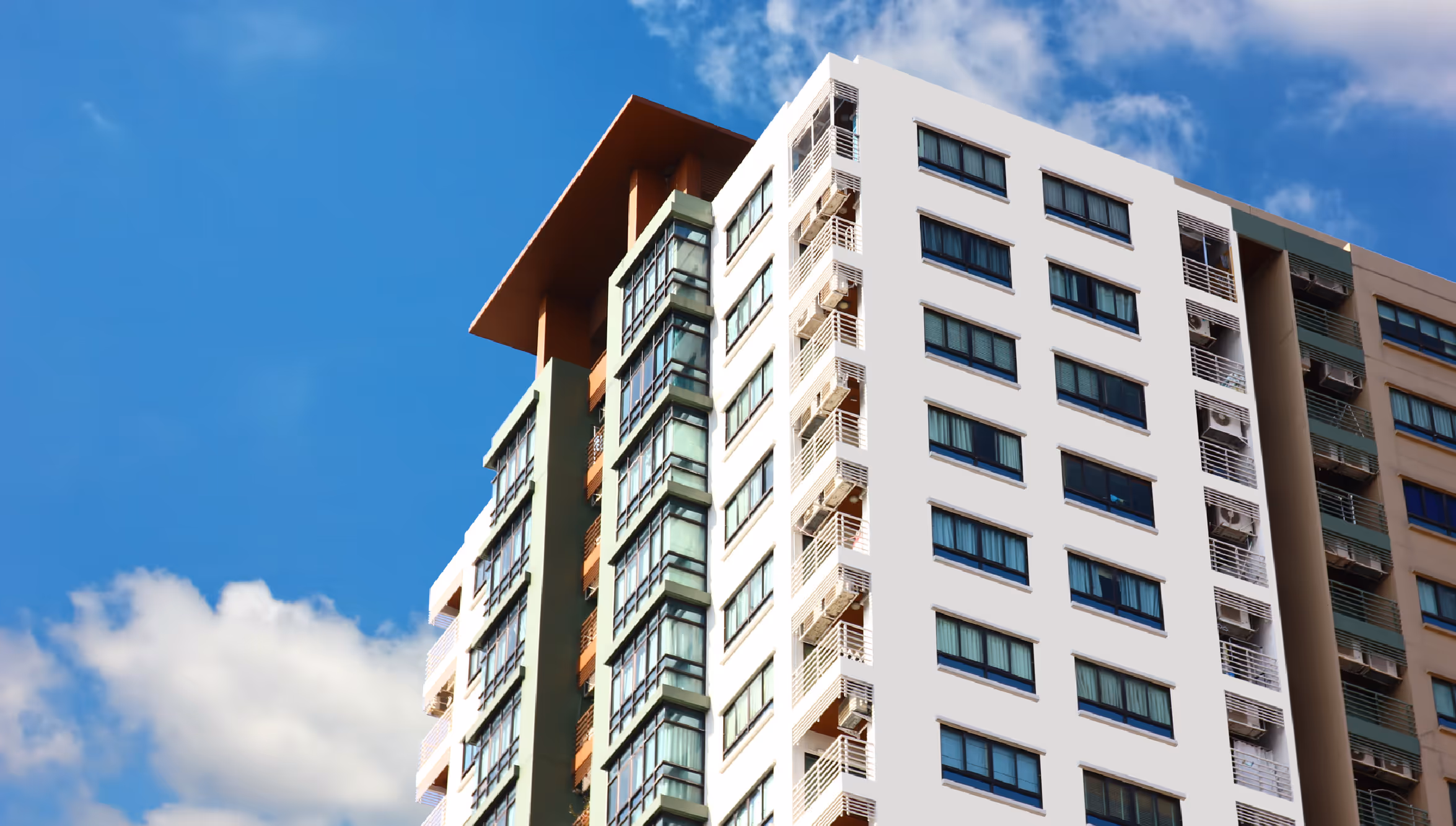 Top floors of luxury condominium