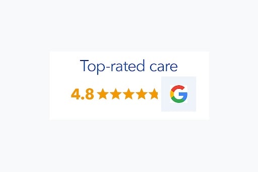 Screenshot eines Google Review-Aufklebers