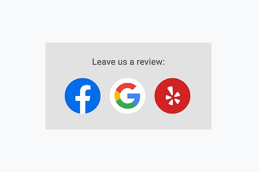 screenshot google review and social media badge