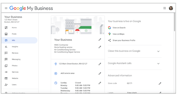 iniciar sesión en la lista de empresas de Google