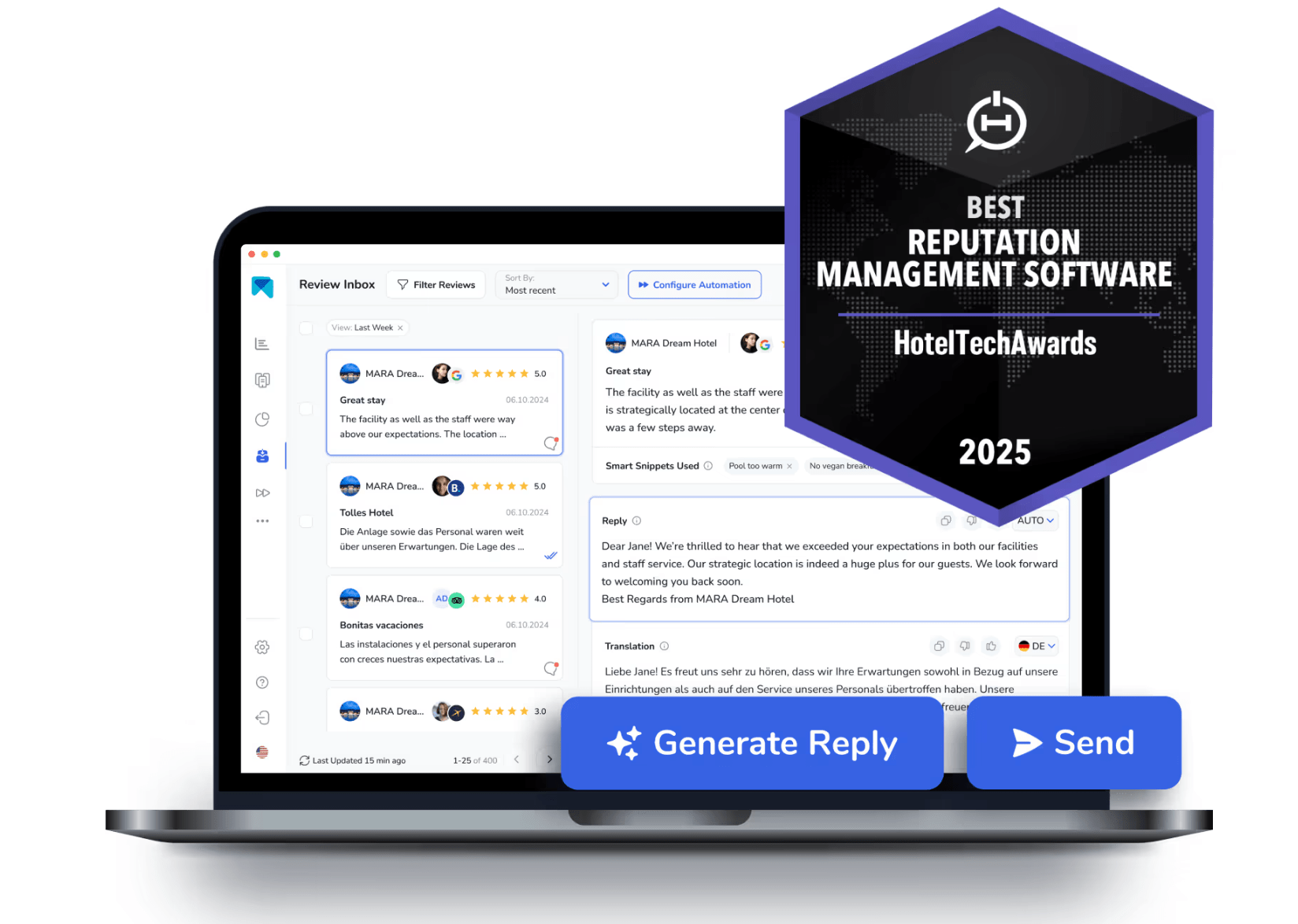 MARA Ai meilleur outil de gestion de la réputation en ligne pour les hôtels