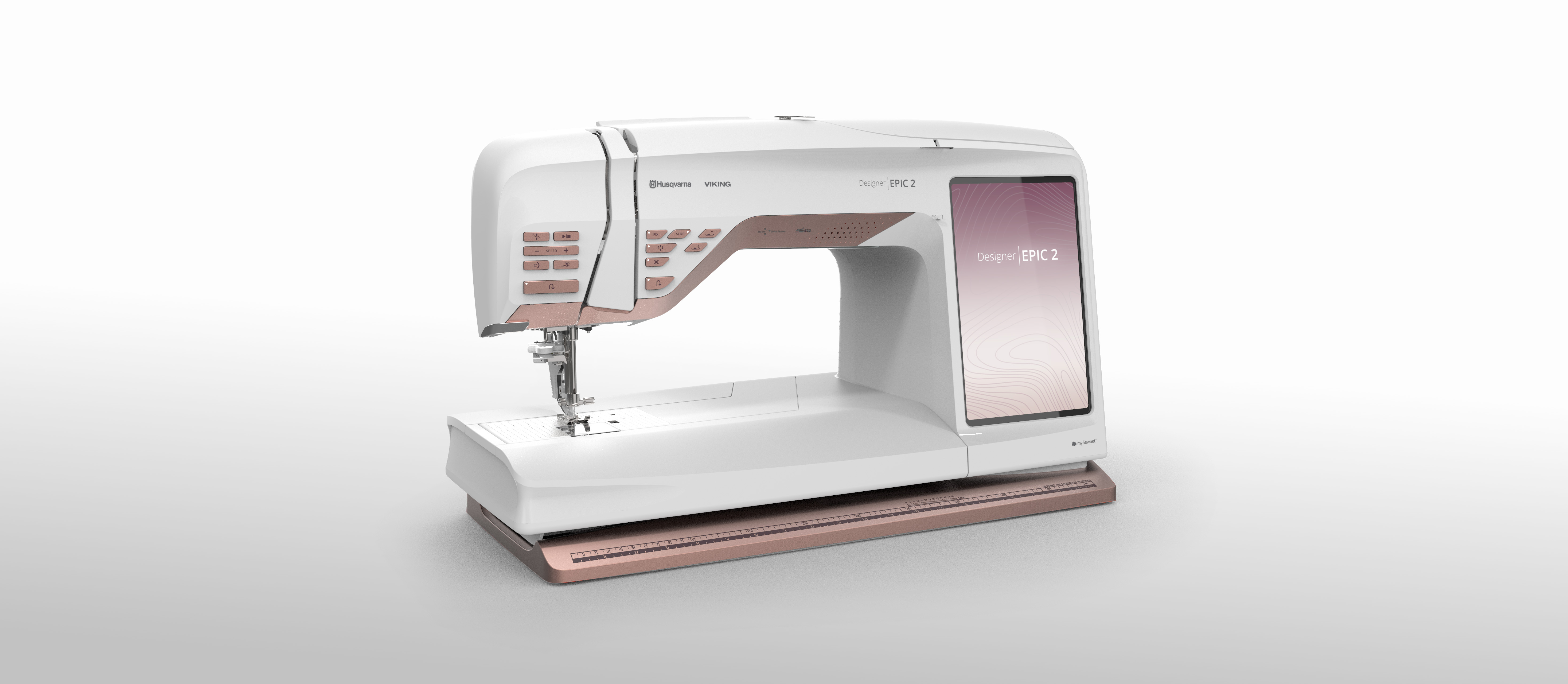A pink sewing machine from husqvarna viking 
