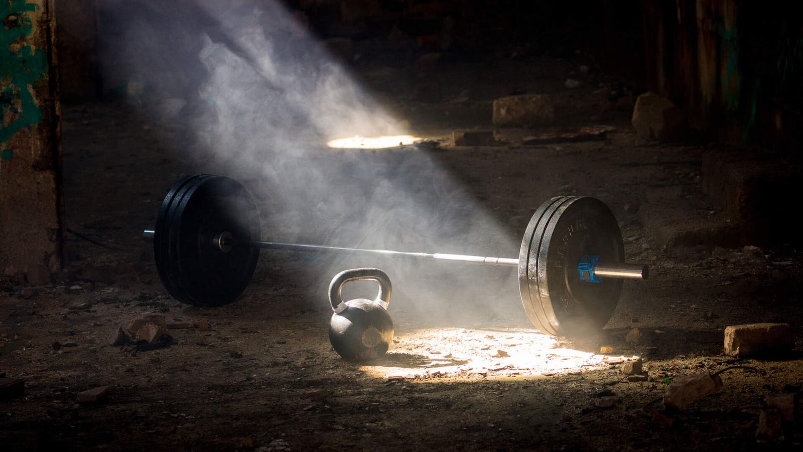 dumbells and weights in gym