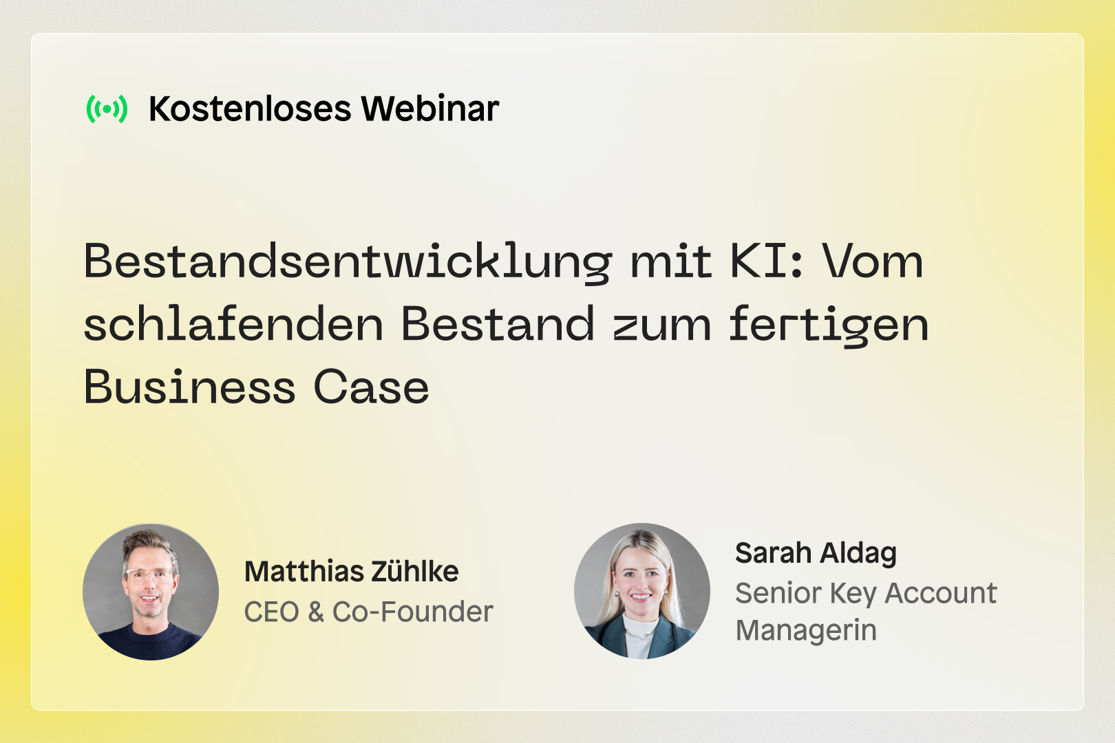 Bestandsentwicklung mit KI: Vom schlafenden Bestand zum fertigen Business Case